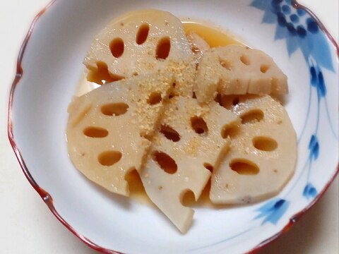 めんつゆでれんこんの煮物